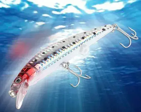 Рибальська приманка з акумулятором електронний воблер на хижу рибу - Twitching Lure приманка що світиться з usb зарядкою - фото 4