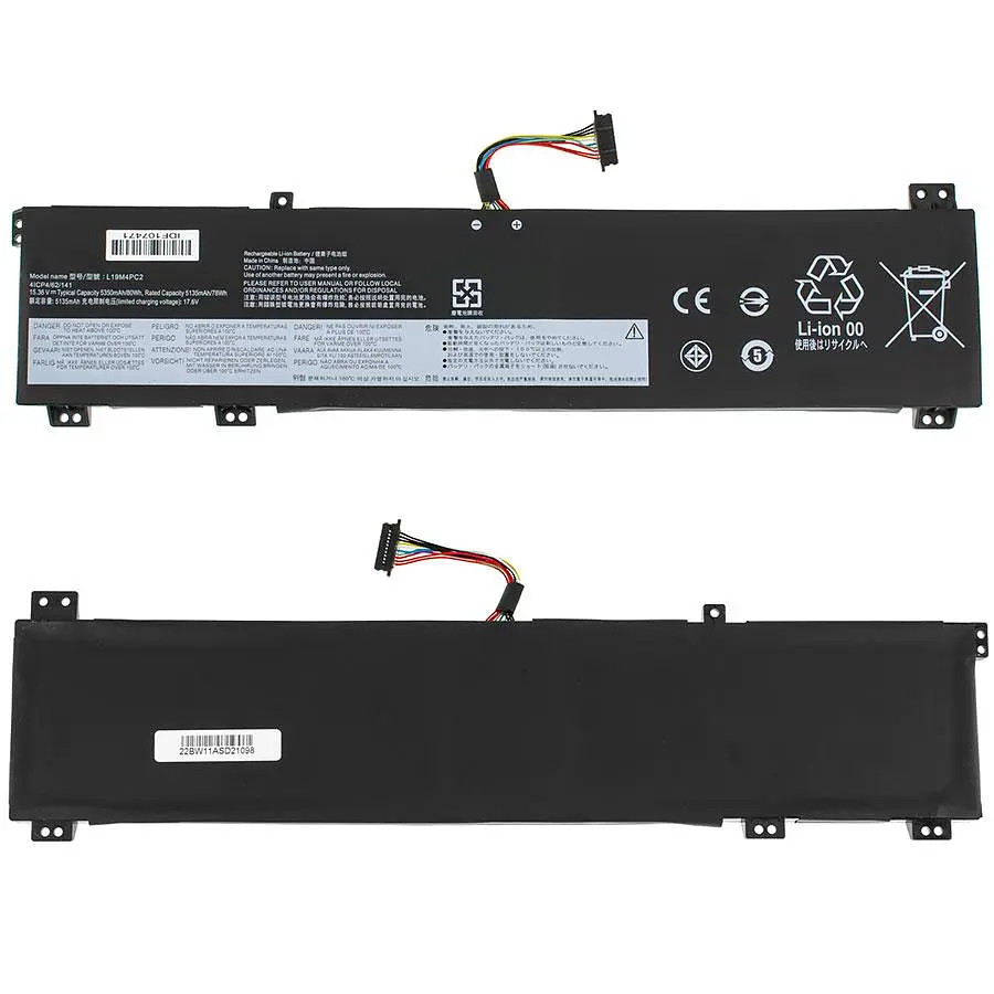 Батарея для ноутбука Lenovo L19M4PC2 (Legion 5 17IMH05 5 15ARH05 7 15IMH05) 15.36V 5350mAh 80Wh Чорний - фото 2