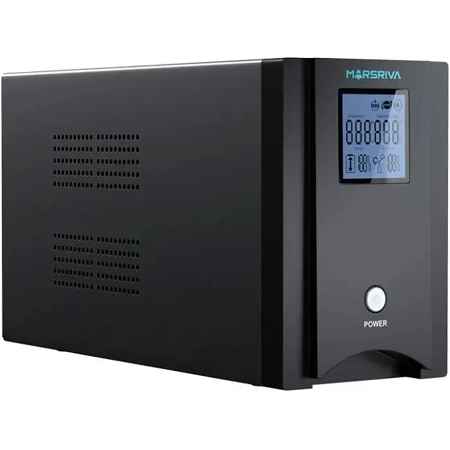 ДБЖ Marsriva MR-UF1500P-H, 1500ВА/1200Вт, чиста синусоїда змінного струму, без АКБ, 24B - фото 2