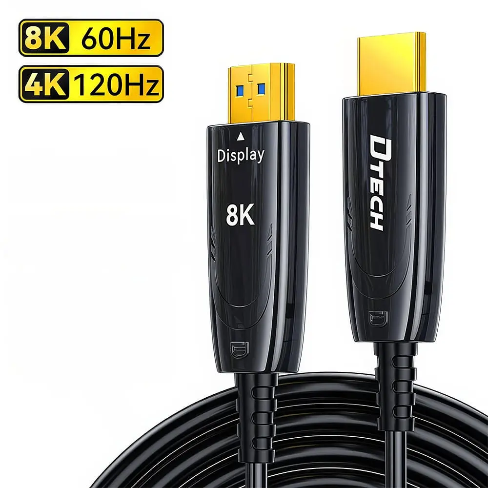 Кабель оптичний HDMI 2.1 100m Dtech DT-HOF8100 (74-00140) - фото 5
