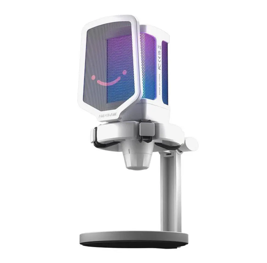 Мікрофон конденсаторний Fifine FQ-6 RGB USB White - фото 3
