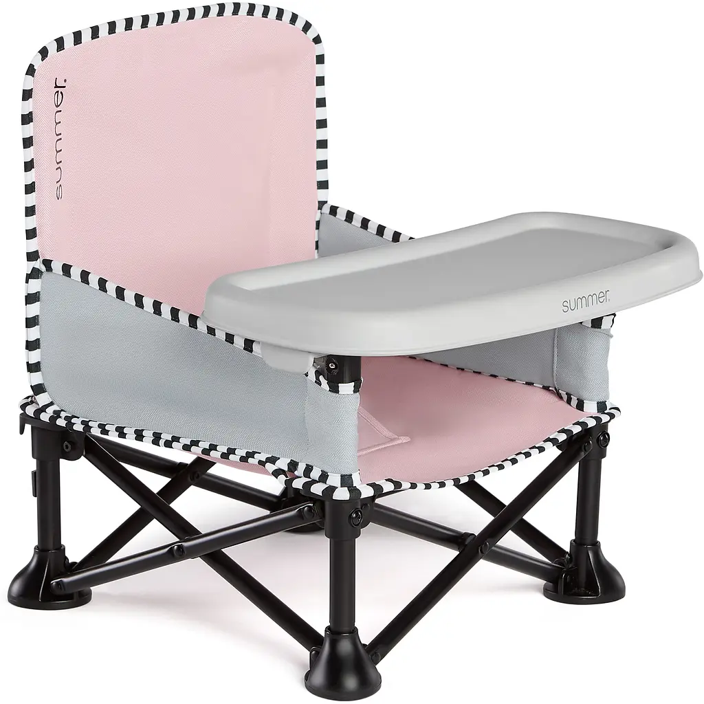 Раскладной стул-бустер Summer infant Pop'n Sit розовый (13706) - фото 2