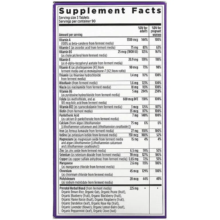 Вітаміни для вагітних New Chapter Prenatal Multivitamin 270 таблеток - фото 3