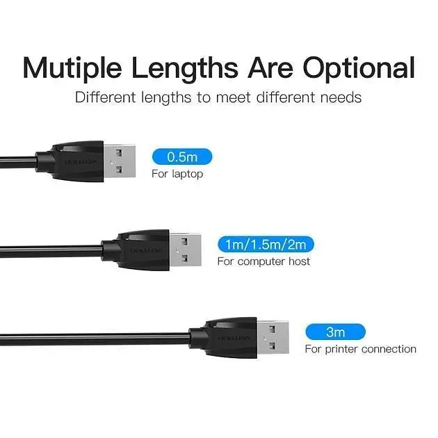 Подовжувач USB-USB 3.0 Vention F/M Flexible Round 5Gbps 1m Black (VAS-A45-B100) - фото 3