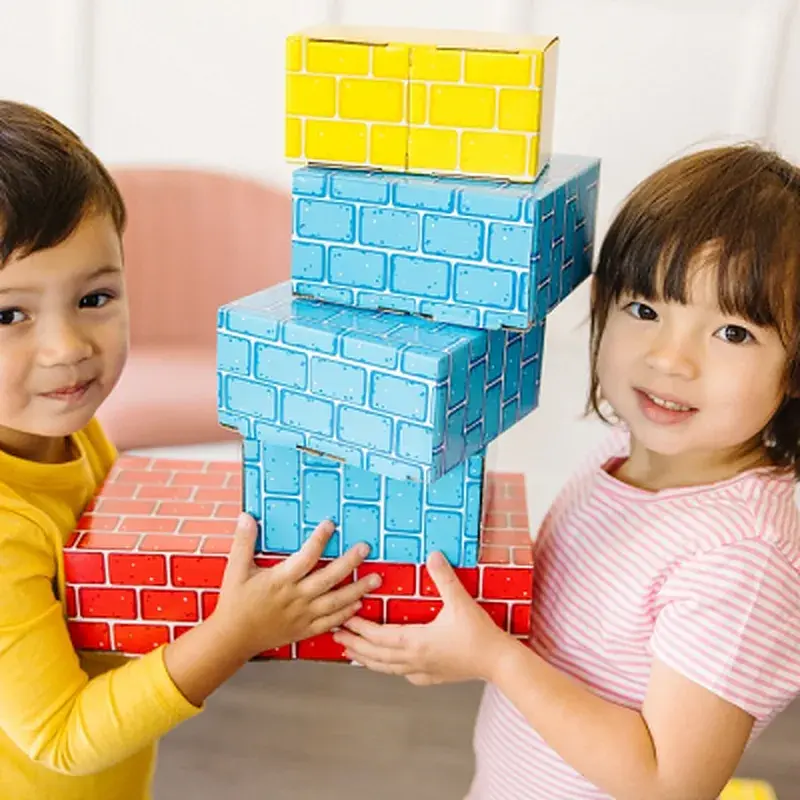 Кубики Melissa&Doug Набор картонных блоков, 24 штуки (MD2783) - фото 10