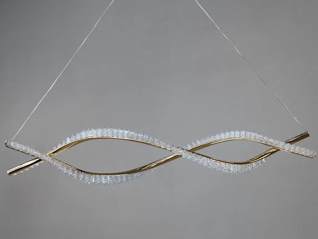 Люстра стельова LED Diasha 8112/900GD, 55W, 3025 лм, золото, сучасний стиль для дому - фото 2