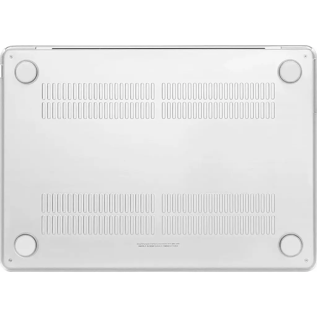 Пластикова накладка (верх та низ) HardShell Case для Apple MacBook Air 15.3` M2 A2941 2023 Crystal Grey [98197] - фото 2