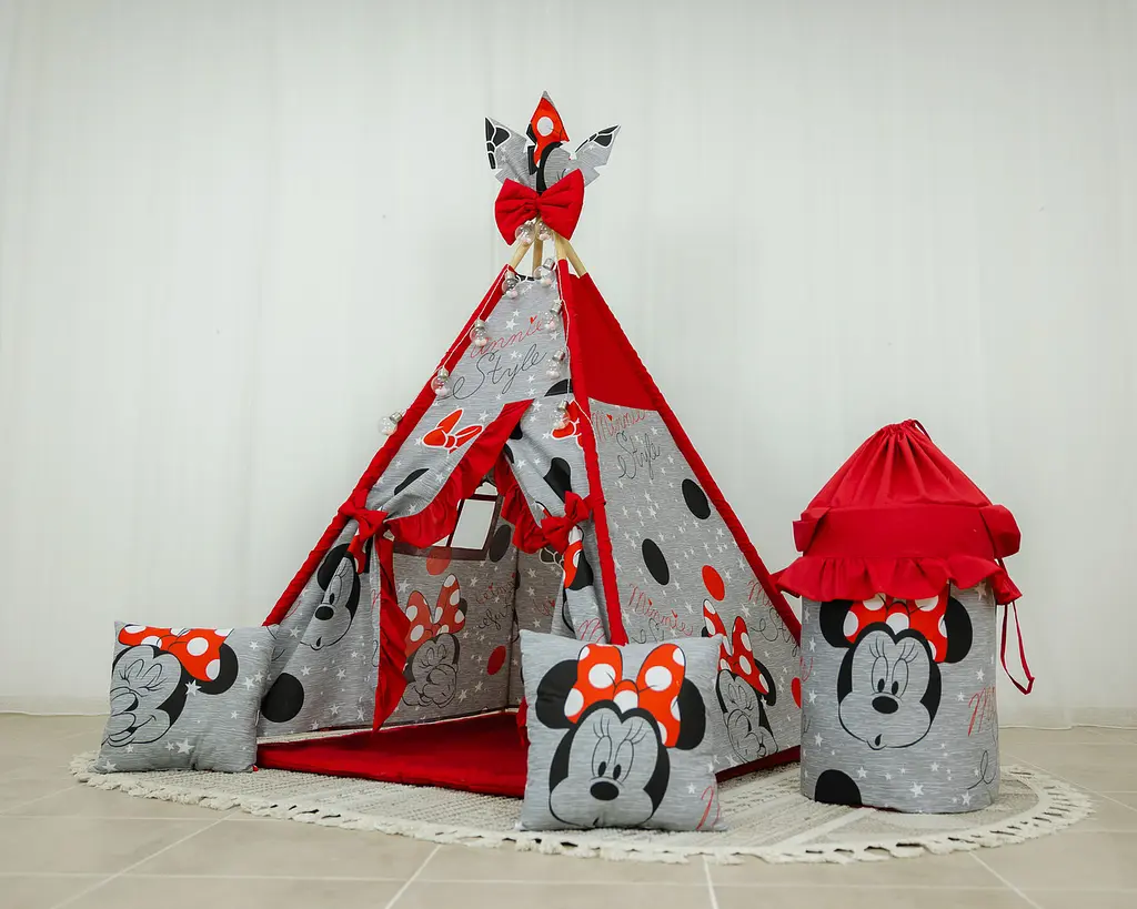 Вігвам для дівчинки Minnie style + кошик для іграшок - фото 2