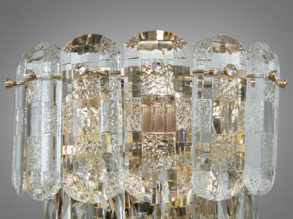 Стильное бра из хрусталя в классическом исполнении, бра золото - фото 3