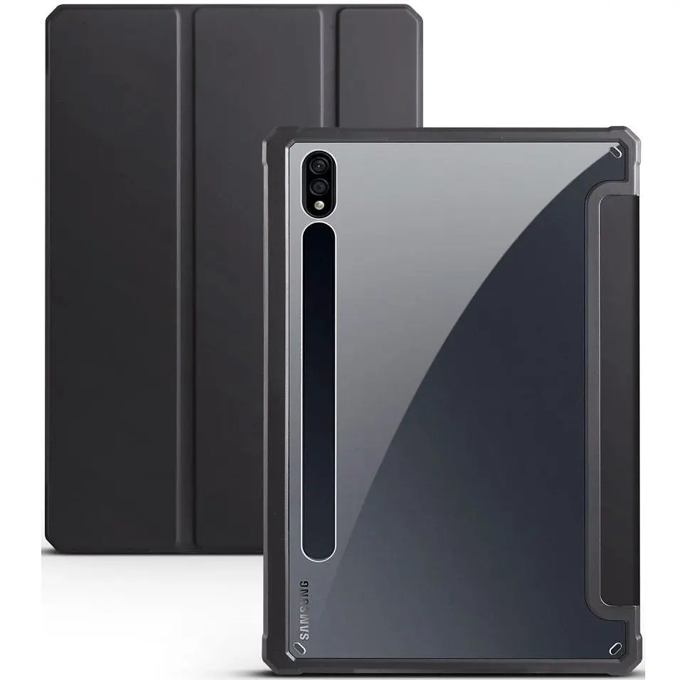 Чехол TPUCristal SlimTPU Spen holder Samsung Galaxy Tab S9/S9 Fe Черный - фото 3