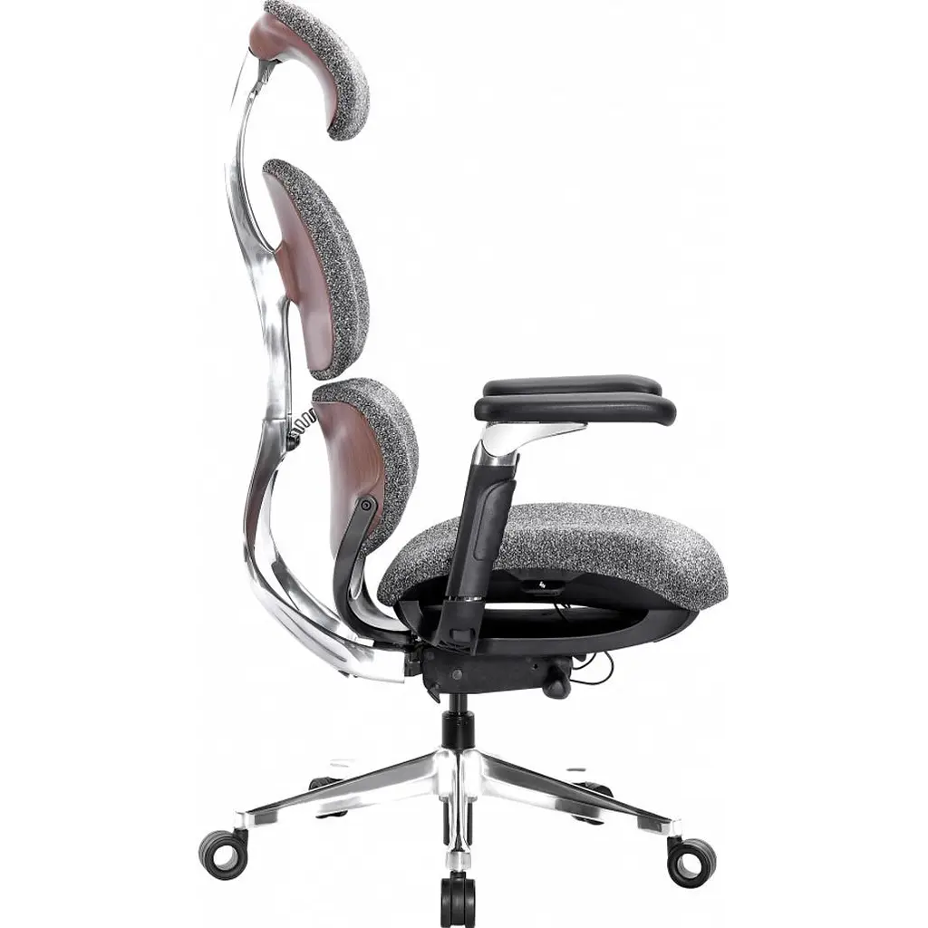 Офісне крісло GT Racer X-819 Fabric Wood Gray [156462] - фото 4