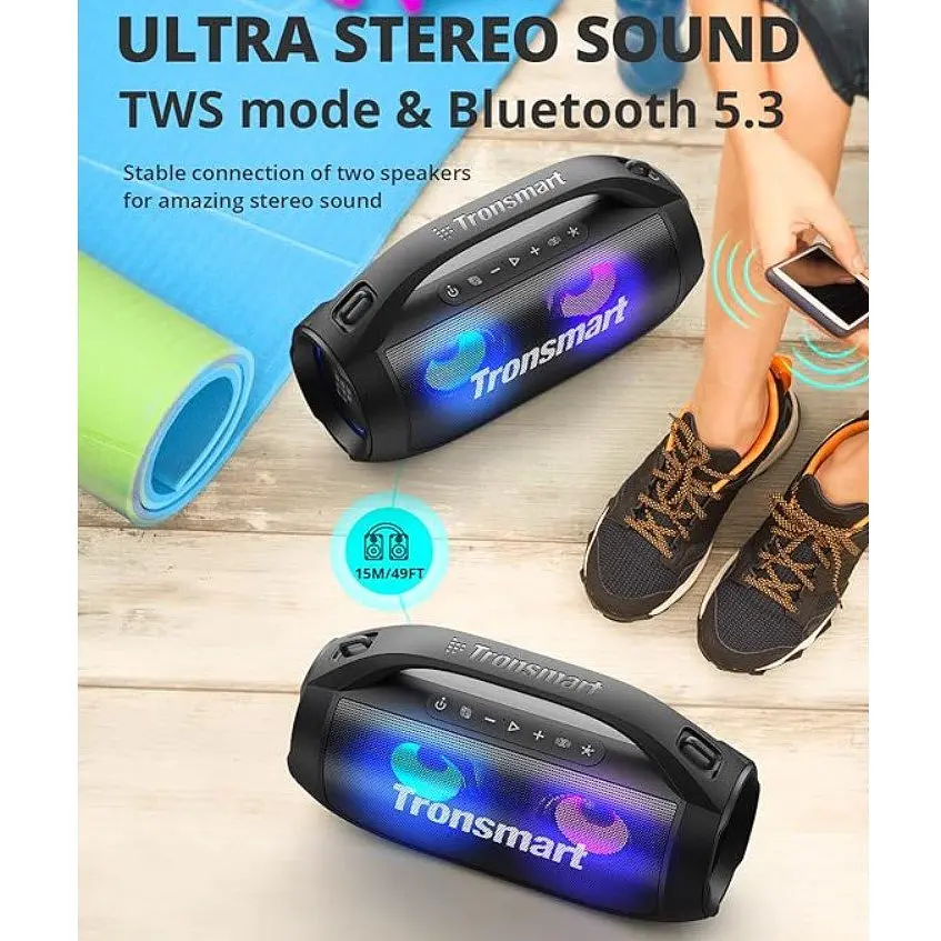 Портативна колонка Tronsmart BangSE 40W TWS Bluetooth Black - фото 6