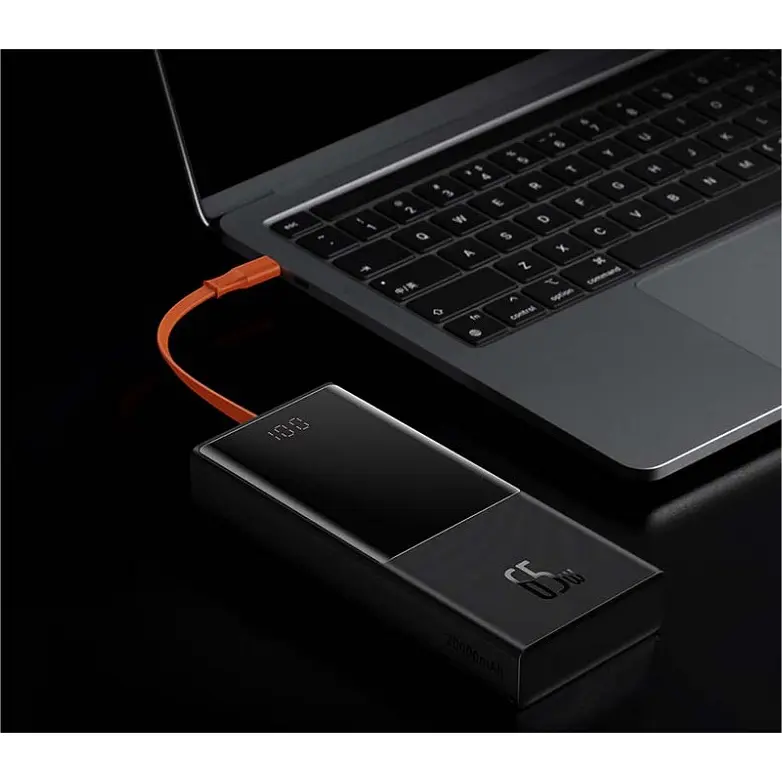Power Bank Baseus Elf Digital Display 20000mAh 65W Black (PPJL000001) - фото 5