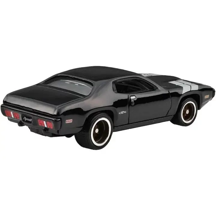 Колекційна модель машинки Hot Wheels 1971 Plymouth GTX серії Форсаж чорна (HNW46/HNW55) - фото 3