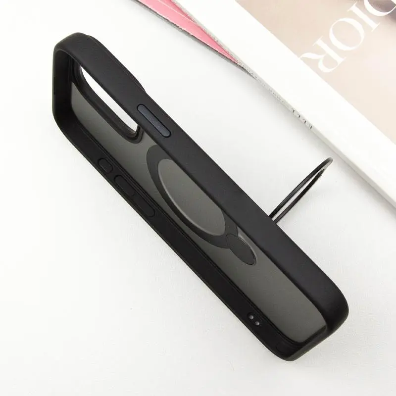 Чехол Ummi Colorful with MagSafe HQ Ring для Apple iPhone 15 Pro (6.1) Black - фото 4