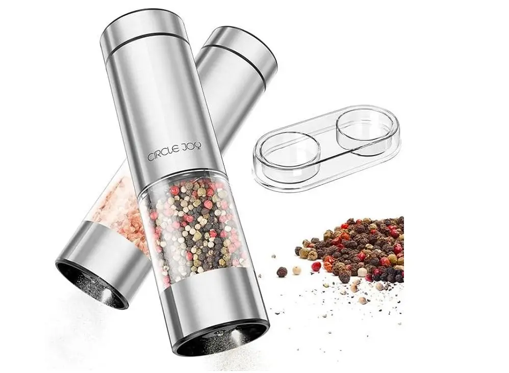Млинок для спецій Circle Joy Electric Salt and Pepper Grinder Set - фото 4