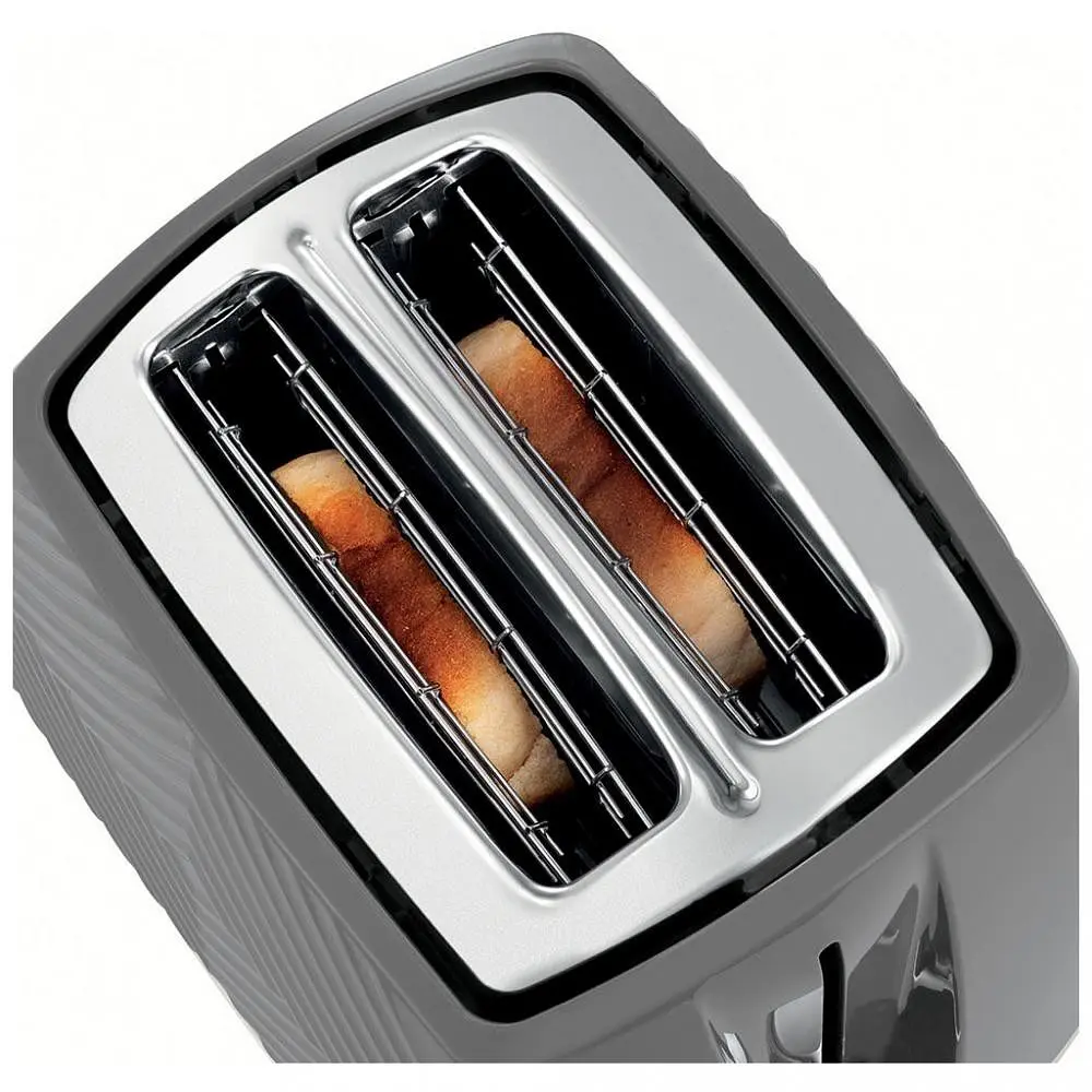 Тостер Russell Hobbs Groove Grey 26392-56 - фото 5