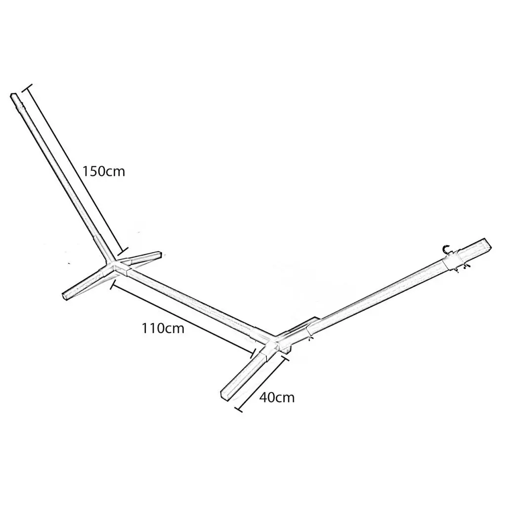 Стойка для гамака из твердой древесины Bo-Camp Mudanza Brown (7100250) - фото 2