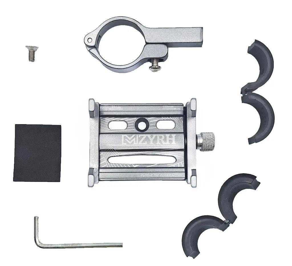 Велосипедний тримач для телефону MZYRH MZ01 5,5-10 см алюм. сріблястий (G0001285) - фото 2