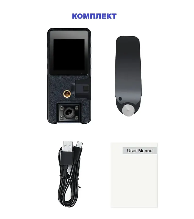 Нагрудна боді-камера Boblov A39 з дисплеєм 1.54 дюйма нічний запис датчик руху акумулятор 3000 мАгод - фото 2