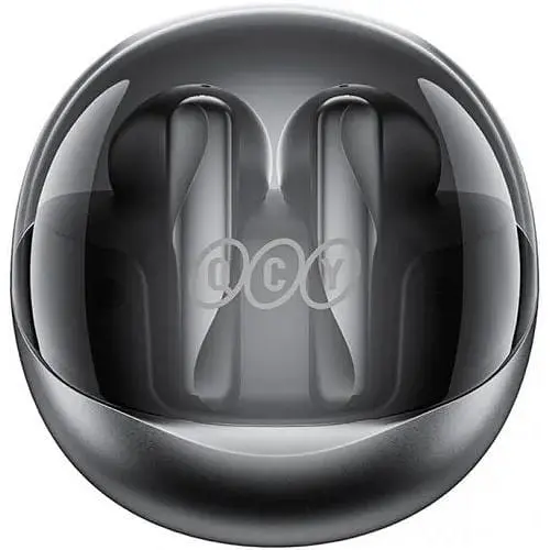 Бездротові навушники Xiaomi QCY T32 AilyBuds Clear TWS в кейсі чорні - фото 2