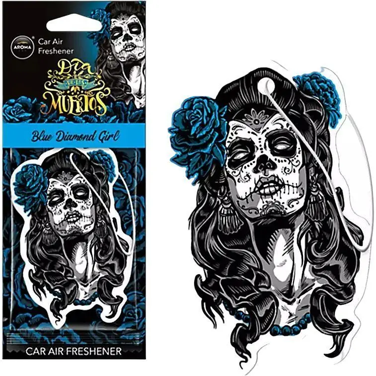 Ароматизатор Aroma Car Dia De Los Muertos Diamond Girl Blue - фото 2