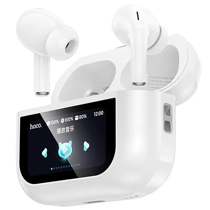 Бездротові TWS навушники Hoco EW88 Rampino with Touch Screen ANC White - фото 4