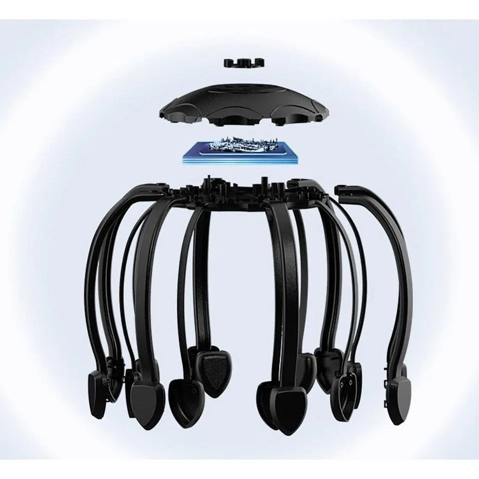 Масажер для голови YMi Head Massager 4 Motor Black [105677] - фото 4