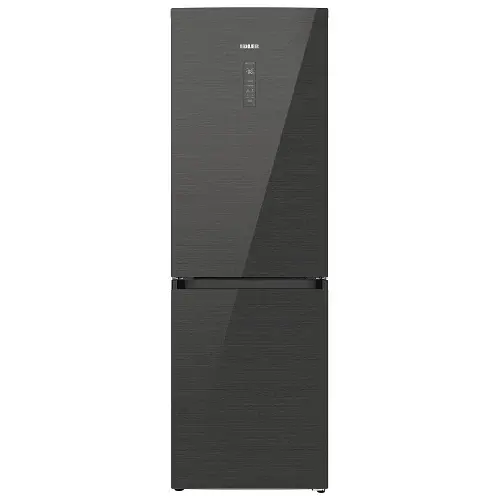 Холодильник Edler ED-355GRGD, Black, двокамерний, з нижньою мор. камерою, No Frost, загальний об'єм 281L, корисний об'єм 201L/80L, A+, 185x60x59.5см
