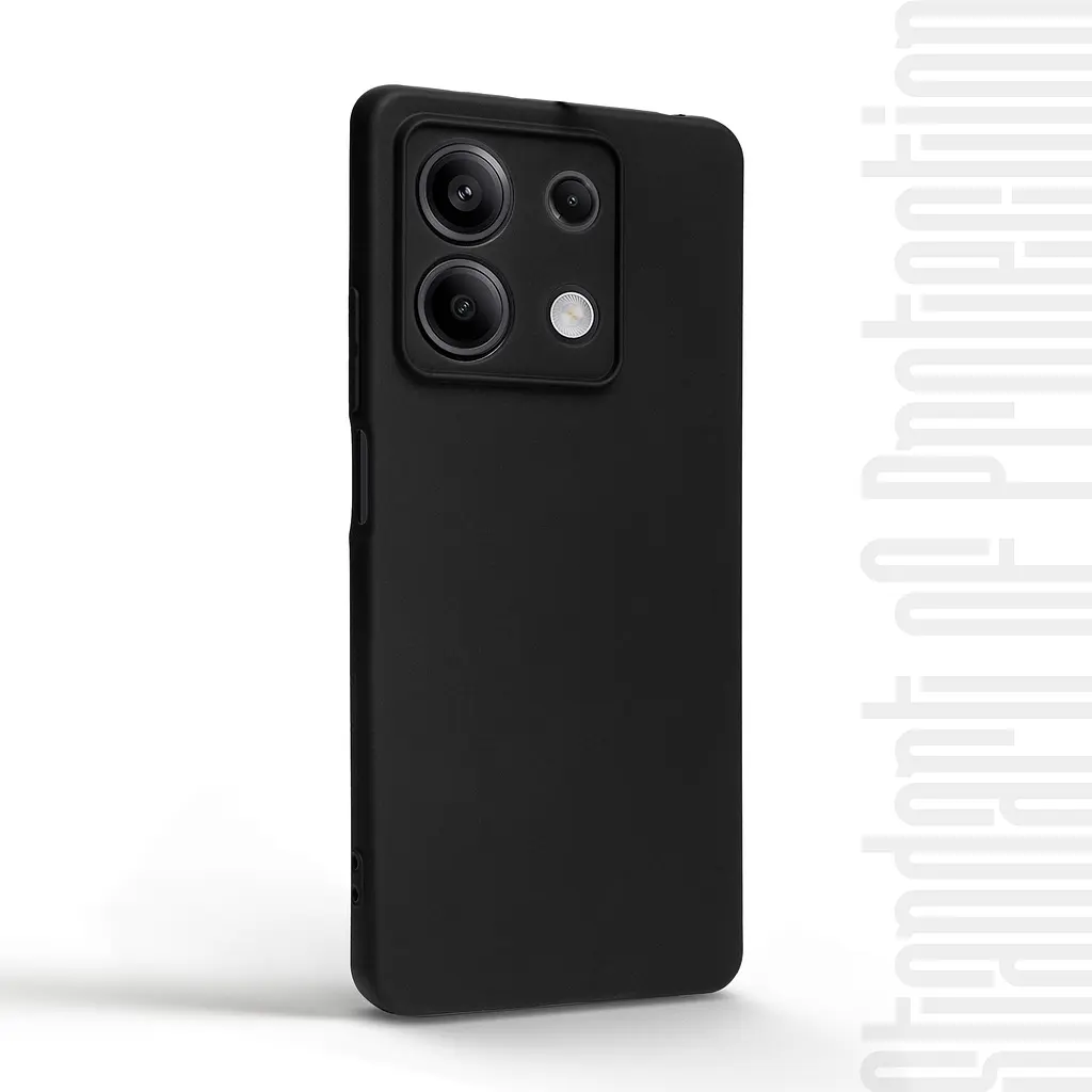 Чехол-накладка для смартфона Xiaomi Redmi Note 13 5G, противоударный, силиконовый, термополиуретановый (ТПУ), с защитой камеры и корпуса, черный, защита всего корпуса, ArmorStandart (ARM73347) - фото 2
