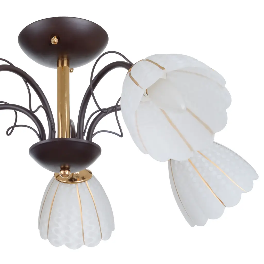 Люстра потолочная Brille в спальню E27 60W BK (LK-679S/5) - фото 7