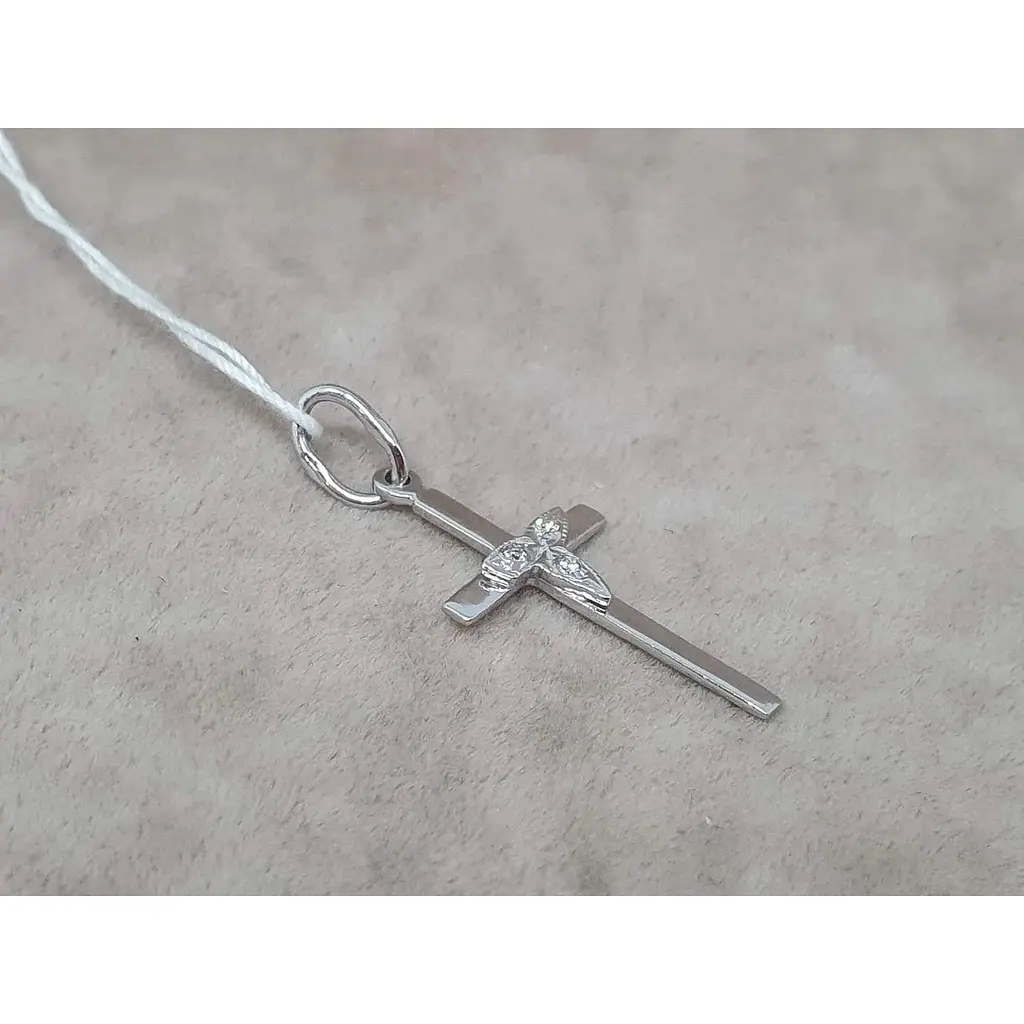 Золотой крестик Гаразд с бриллиантами. 304053Б - фото 2