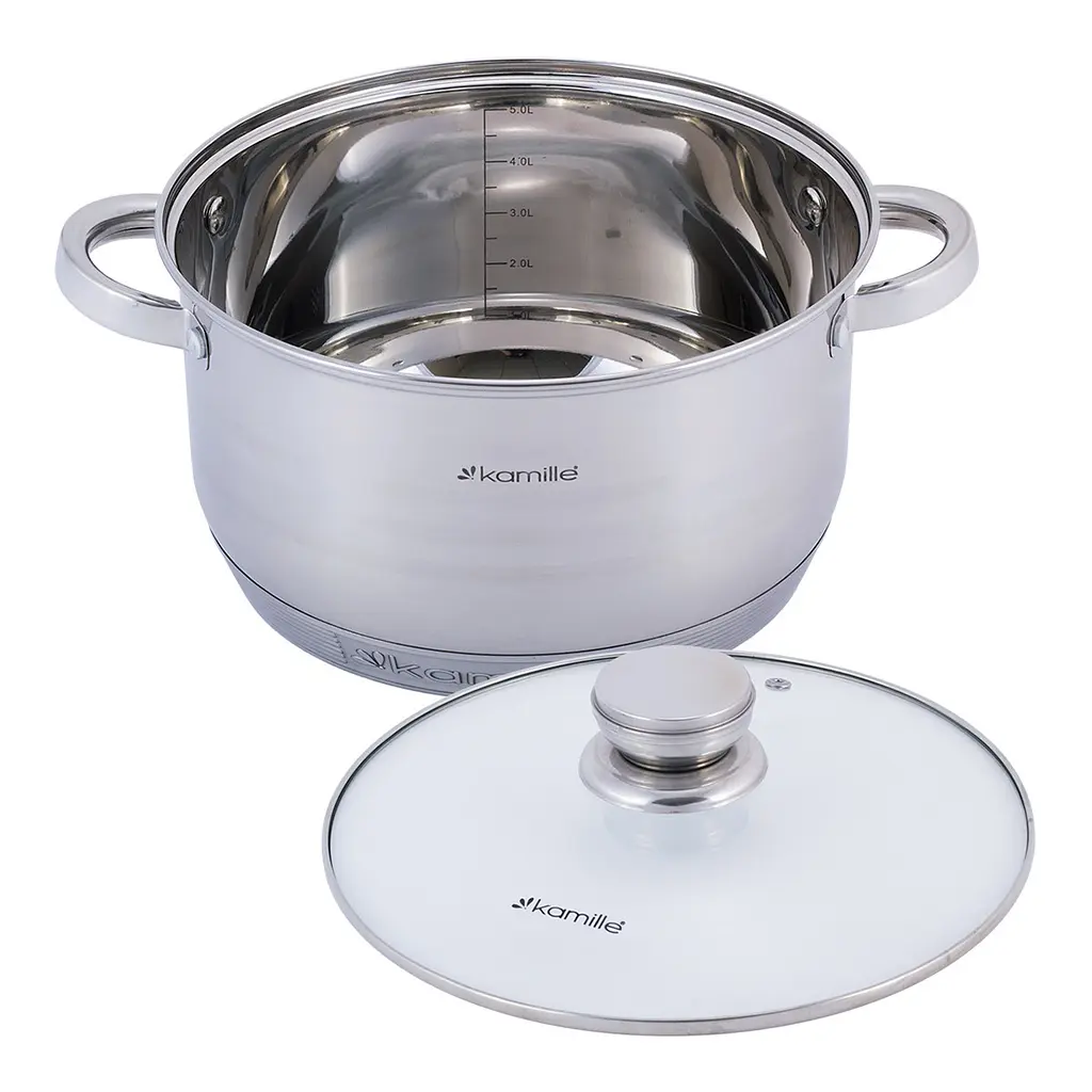 Каструля Kamille KM-4913 5.0л - фото 2
