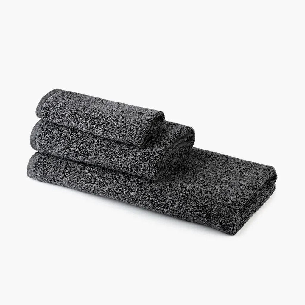 Рушник МВМ My Home Хвиля 30х50 см S темно-сірий (BT-08 S DARK GRAY) - фото 2