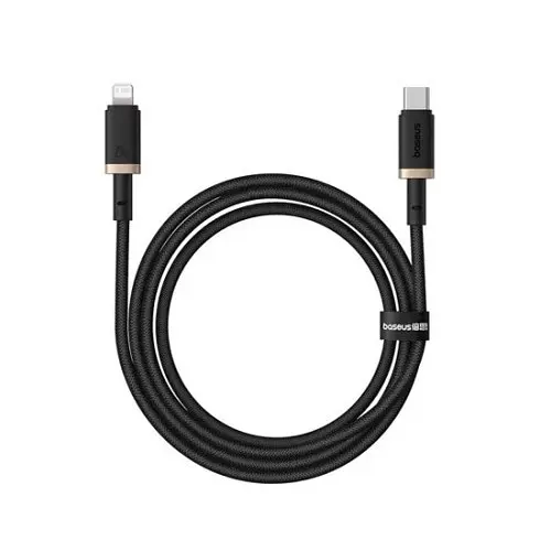 PD Кабель Baseus Dura Series Type-C to Lightning 20W 1m Чорно-золотистий P10377800U01-00