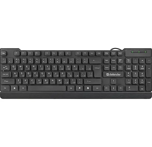 Клавіатура USB Defender Element HB-190 UKR USB Black (45192) UA