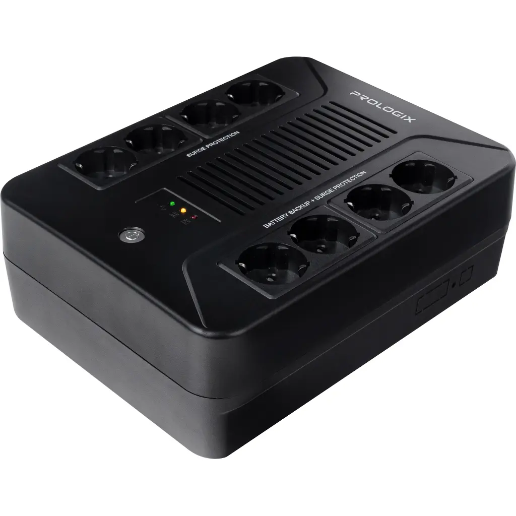 Пристрій безперебійного живлення Prologix 650VA 360W (PLP650VA8LED) - фото 2
