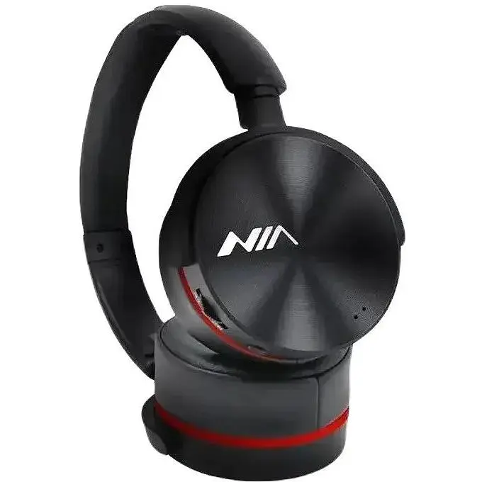 Бездротові навушники Nia Q6 Bluetooth з функцією плеєра Black - фото 2