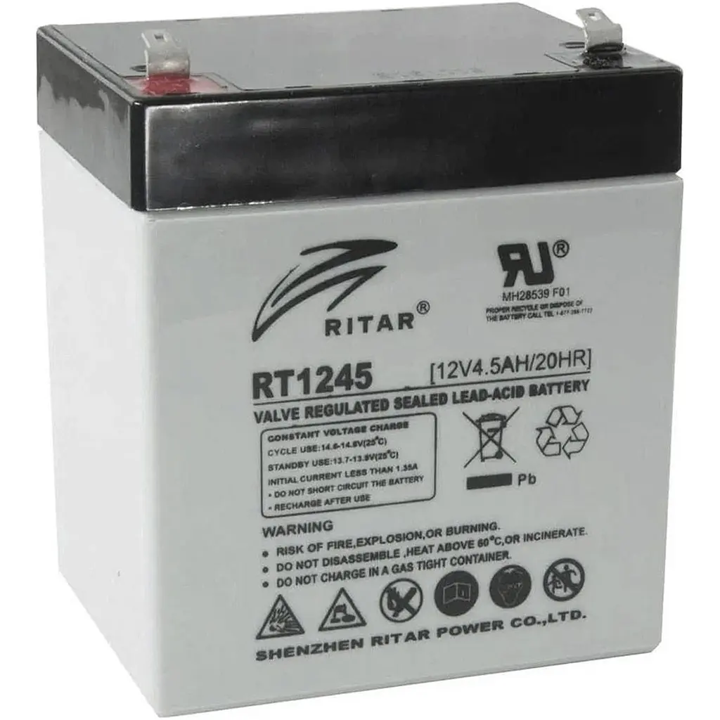 Аккумулятор Ritar AGM 12V [12V/4.5Ah/54Wh] [RT1245] [125661] - фото 2