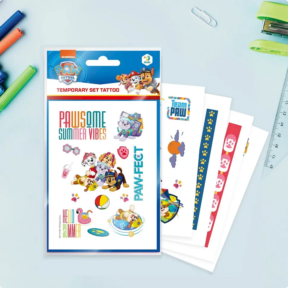 Набір дитячих тимчасових татуювань Paw Patrol 200436, 4 листи - фото 2