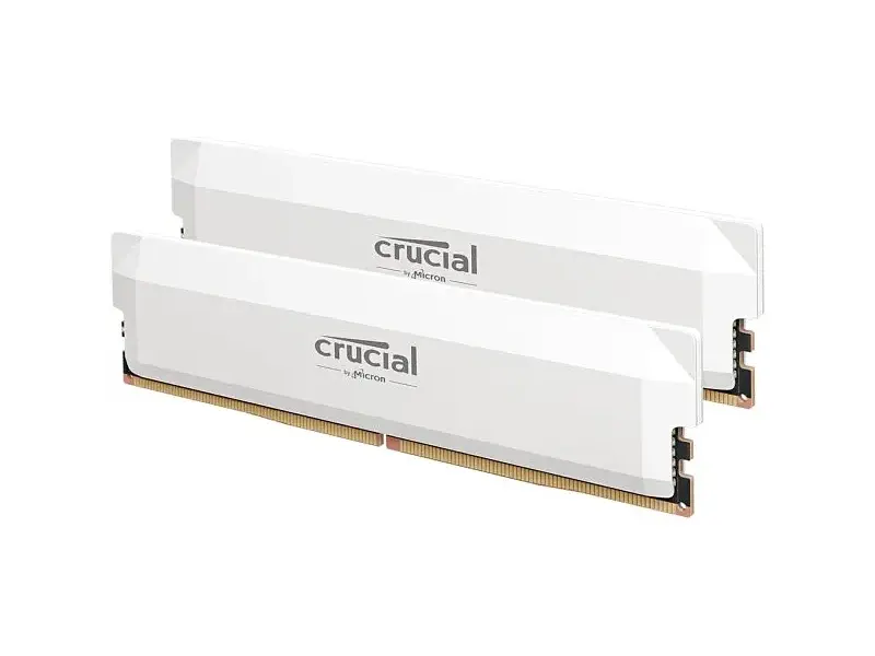 Пам'ять для настільних комп'ютерів Crucial 32GB (2x16GB) 6000MHz CL36 Pro Overclocking White (CP2K16G60C36U5W) - фото 2