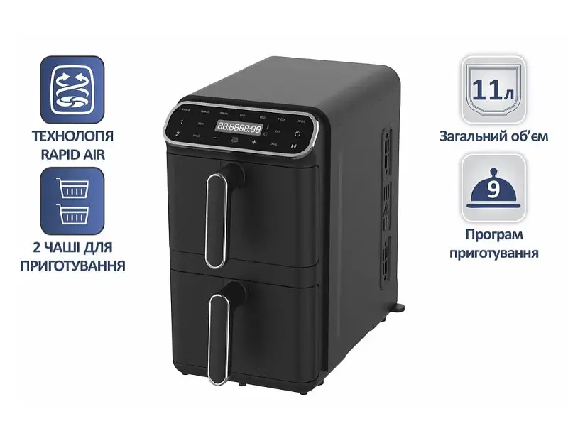 Мультипіч (аерофритюрниця) Prime Technics PMP 1128 BE - фото 4