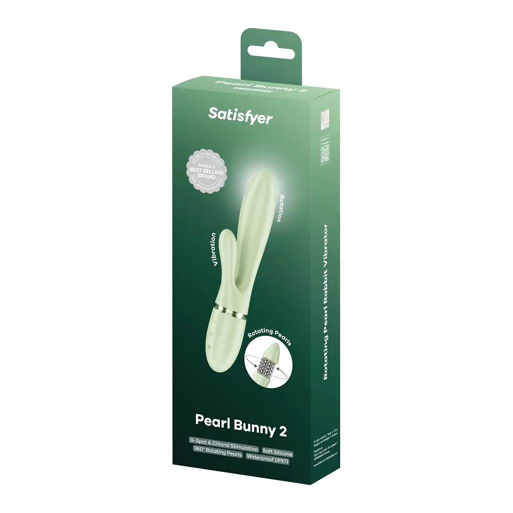 Вибратор-кролик Satisfyer Pearl Bunny 2 Light Green - фото 9