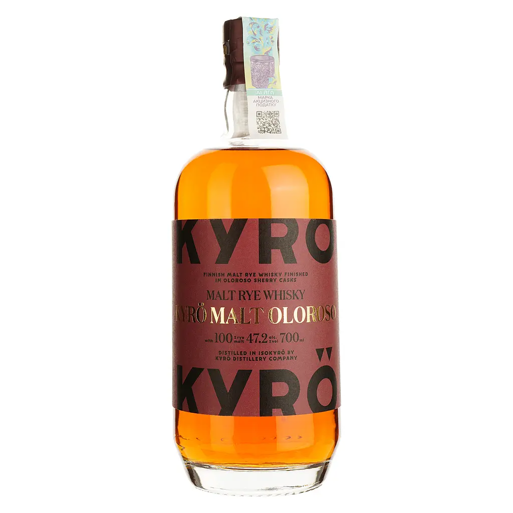 Віскі Kyro Oloroso Malt Rye Finnish Whisky 47.2% 0.7 л в подарунковій коробці - фото 2
