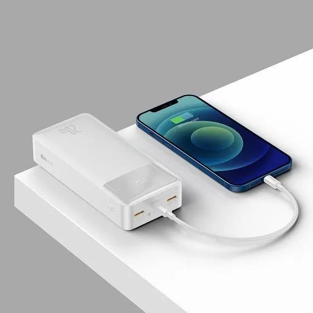 Внешний аккумулятор Baseus Bipow 30000mah 20w (ppdml-N02) Белый - фото 8