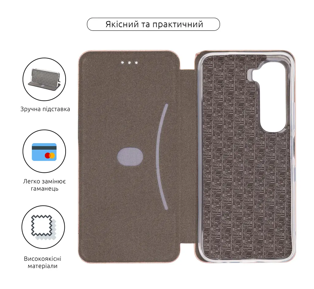 Чохол-книжка ArmorStandart G-Case для Infinix Hot 60i 4G Rose Gold - фото 3