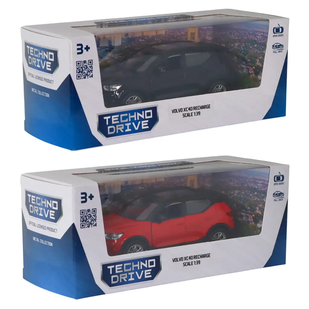 Автомодель – Volvo XC40 (червоний, чорний) - фото 6