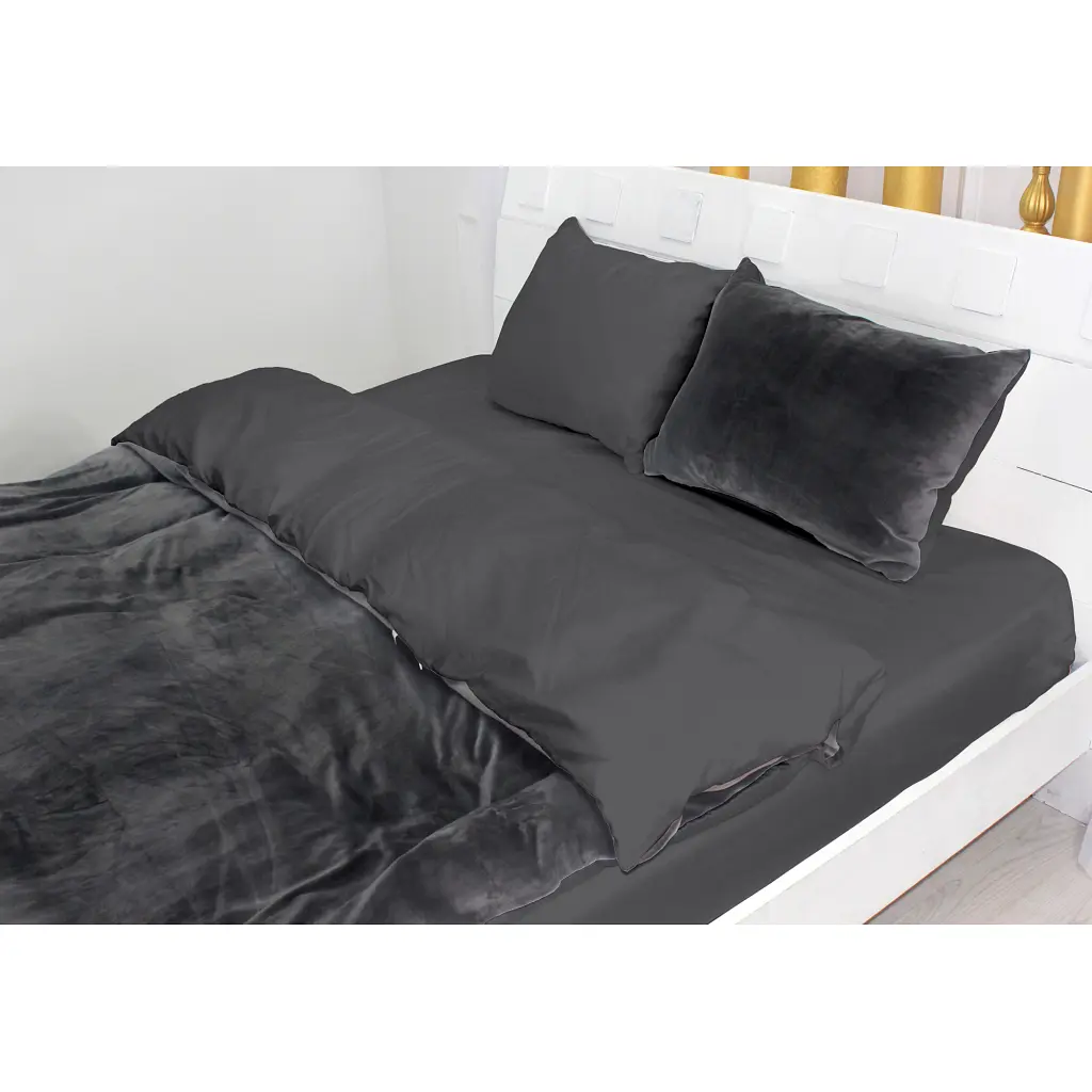 Постільна білизна MirSon Велюр Winter Delicate 28-0100 Pece 2х160х220 (2200004048468) - фото 3