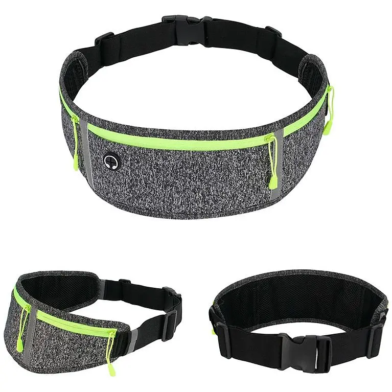 Спортивная поясная сумка для бега BeCover DL0005 Dark Gray (706065) + подарок органайзер для наушников - фото 2