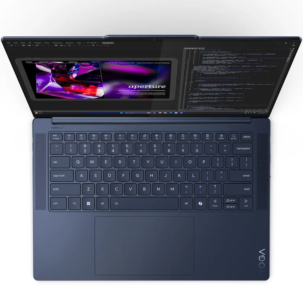 Ноутбук ultraportabil Lenovo Yoga Slim 7 14Q8X9 Qualcomm Snapdragon X Elite X1E-78-100 la 34GHz, 3K, сенсорный - фото 9